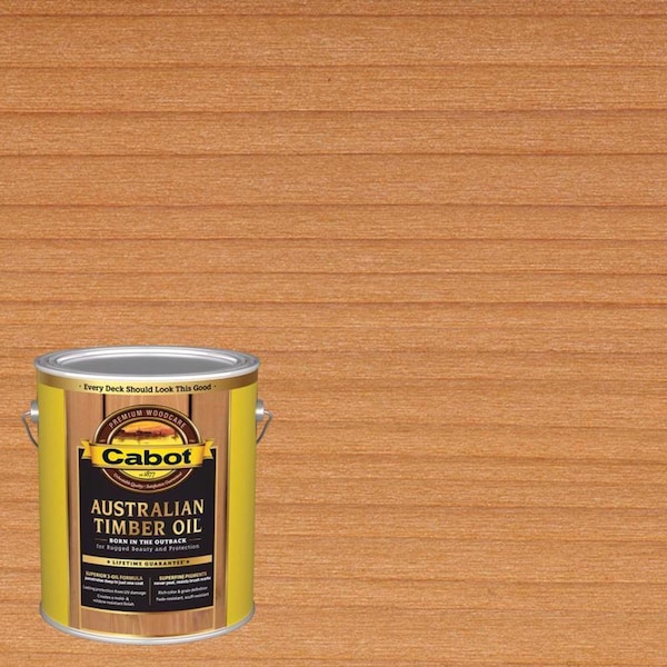 Cabot Australian Timber Oil Transparent Amberwood Oil-Based Australian Timber Oil 1 gal 140.0003457.007 - main
